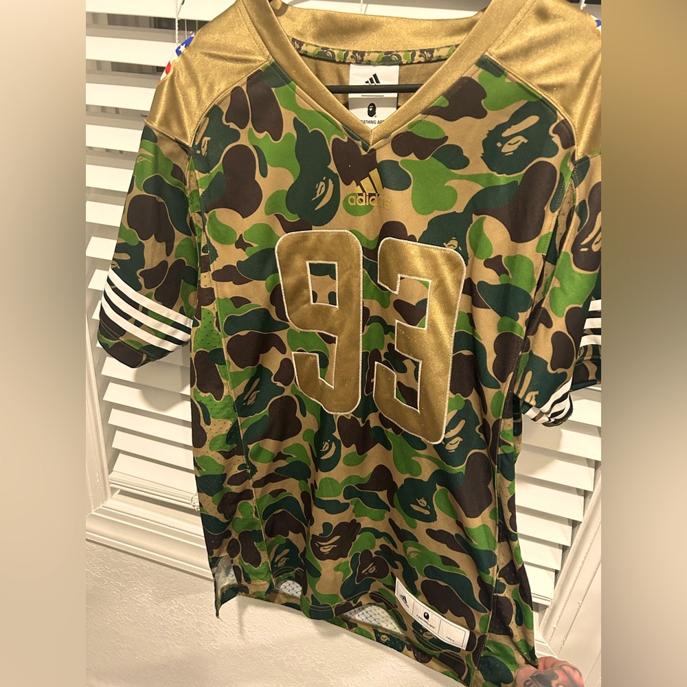 BAPE x ADIDAS Camo Jersey size M